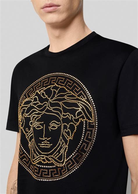 Versace Medusa Logo Graphic T Shirt on SALE 